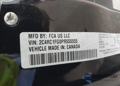 2023 Chrysler Pacifica Touring from USA, damaged, VIN 2C4RC1FG0PR555555